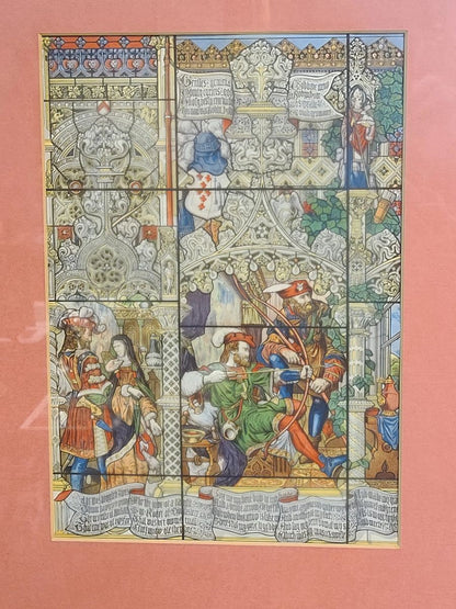 The Robin Hood Window Framed Litho Print