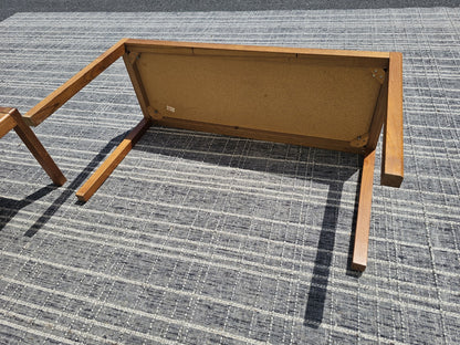 Johannes Andersen Danish Teak 1970s Mosaic Ceramic Tile Coffee Table Sofa Table