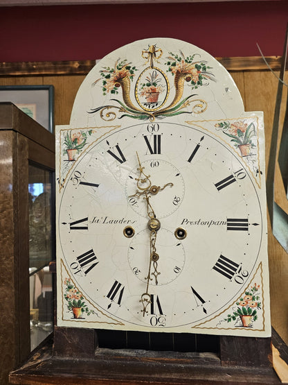 CA 1790 James Lauder Prestonpans Edinburgh Scottish Longcase Grandfather Clock