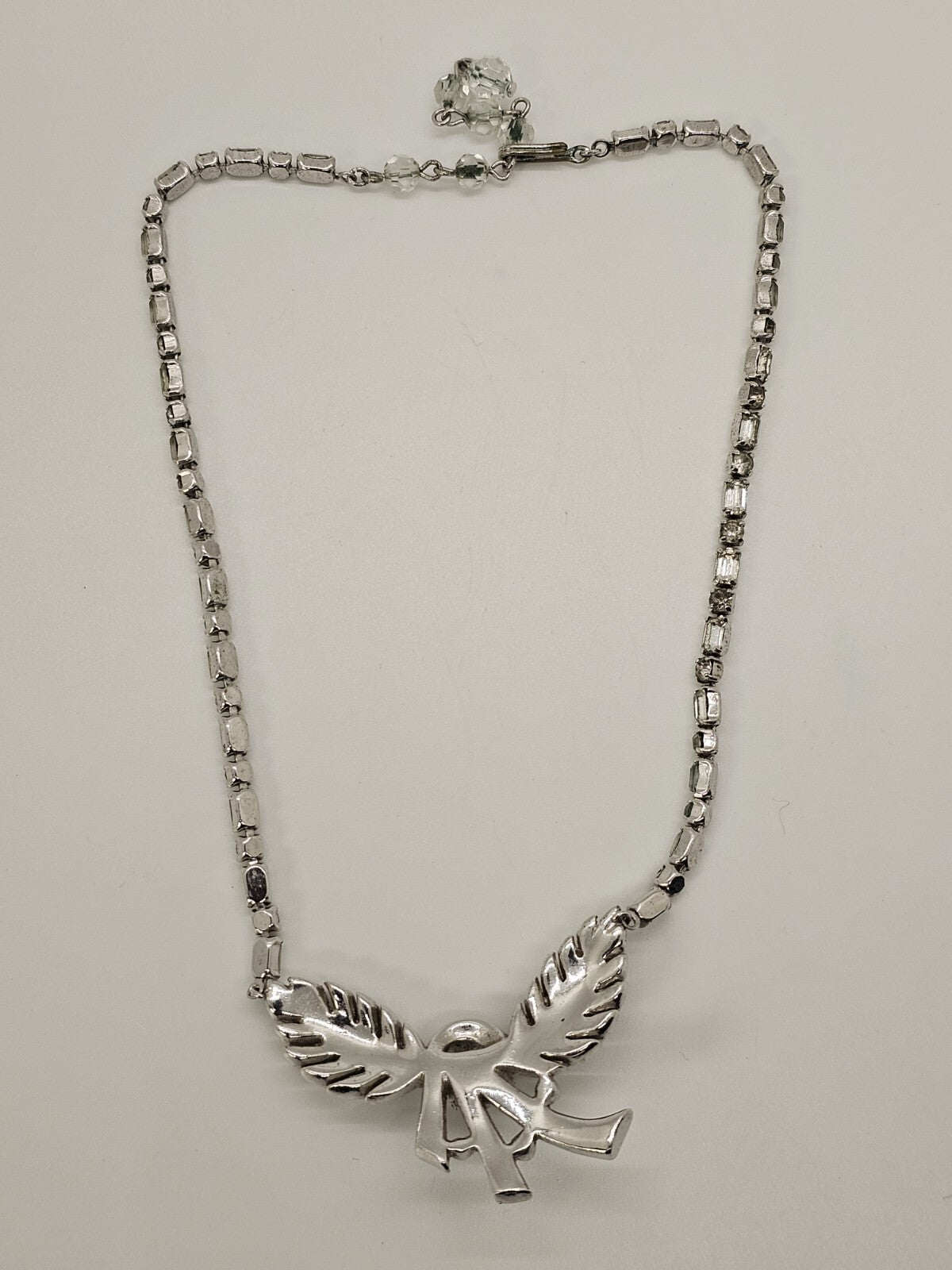 Vintage Sparkly Rhinestone Statement Necklace Choker 16 Inch