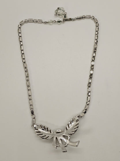 Vintage Sparkly Rhinestone Statement Necklace Choker 16 Inch
