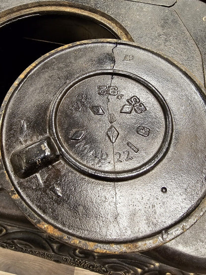 Antique Late 19th Century Cast Iron Parlor Stove By Garland 