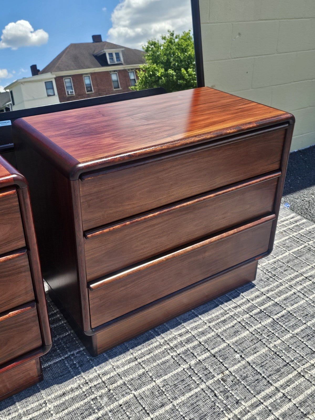 MCM Danish Rosewood Dresser Set By Kibaek Mobelfabrik Long Dresser Bedroom 