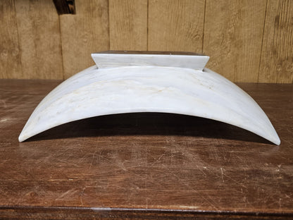 Post Modern Maitland-Smith Large Carved Marble? Centerpiece Dish Bowl