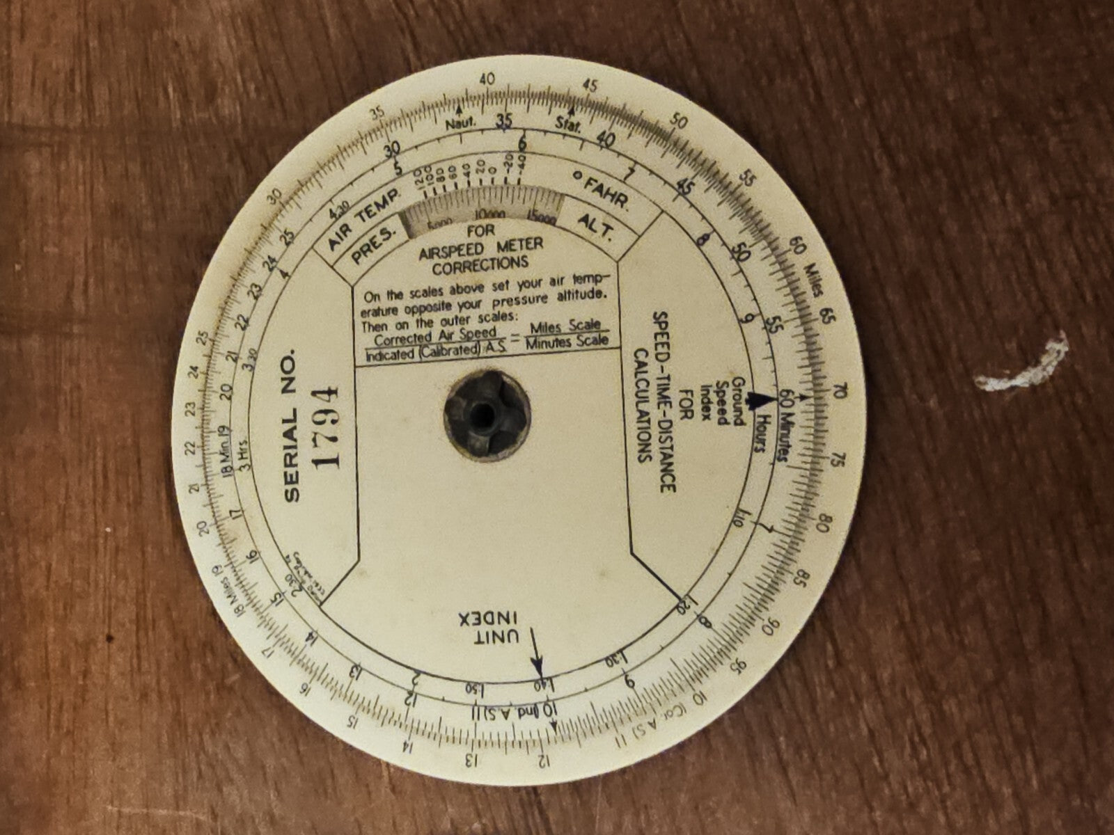 Vtg American Airlines Air Navigation True Air Speed Computer Slide-Rule Set Of 3