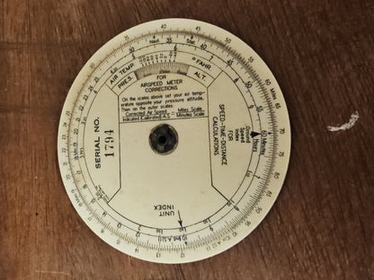 Vtg American Airlines Air Navigation True Air Speed Computer Slide-Rule Set Of 3