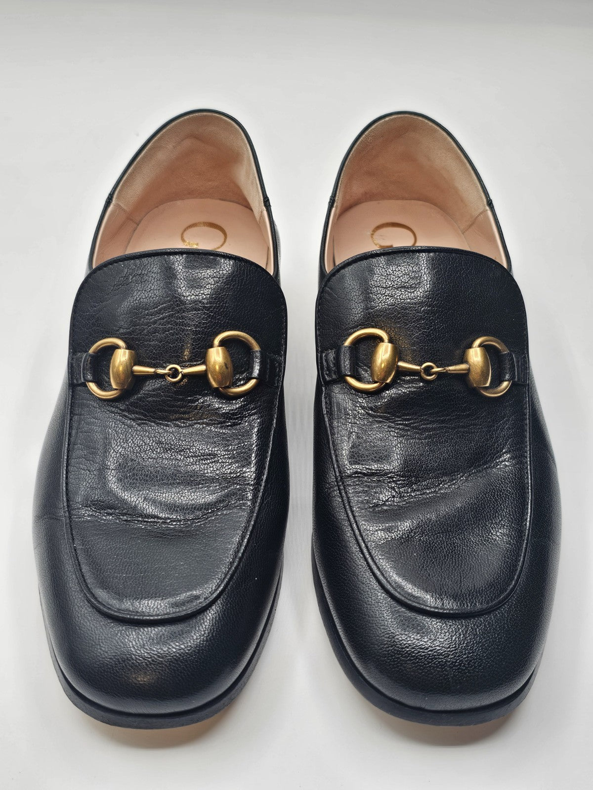Gucci Horsebit Leather Loafers Mules With Crystals Size 36.5 Gently Used 