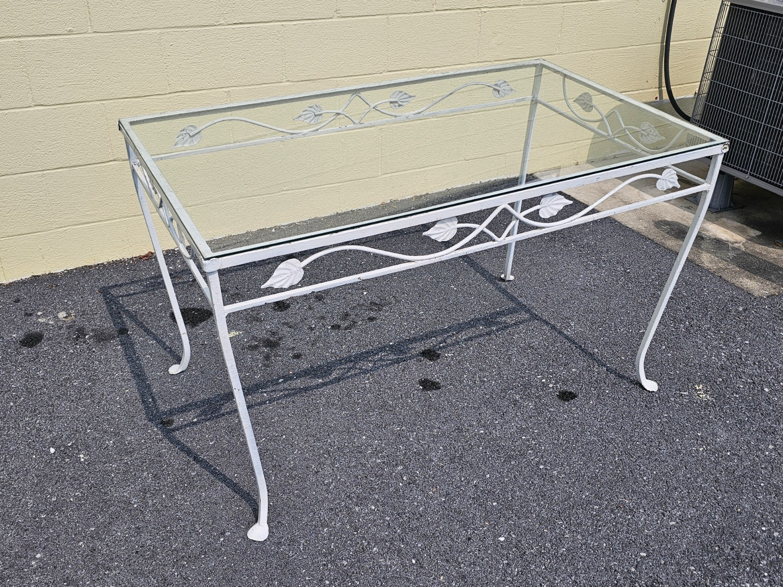 MCM Wrought Iron Salterini? Style Garden Patio Table & 4 Chairs