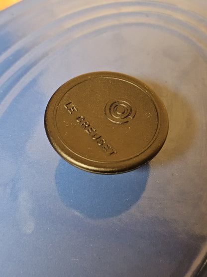 Le Creuset Enameled Cast Iron Signature Oval Casserole Blue Good Condition Used