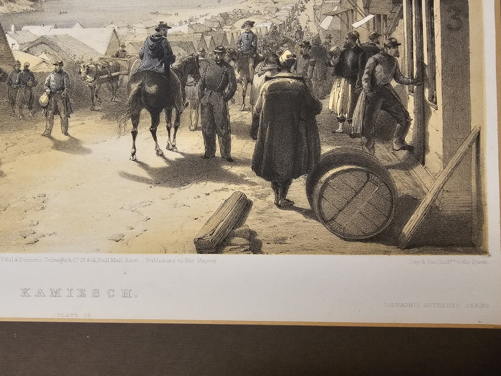 William Simpson 1850s Lithograph Pair Of The Crimean War In The East 