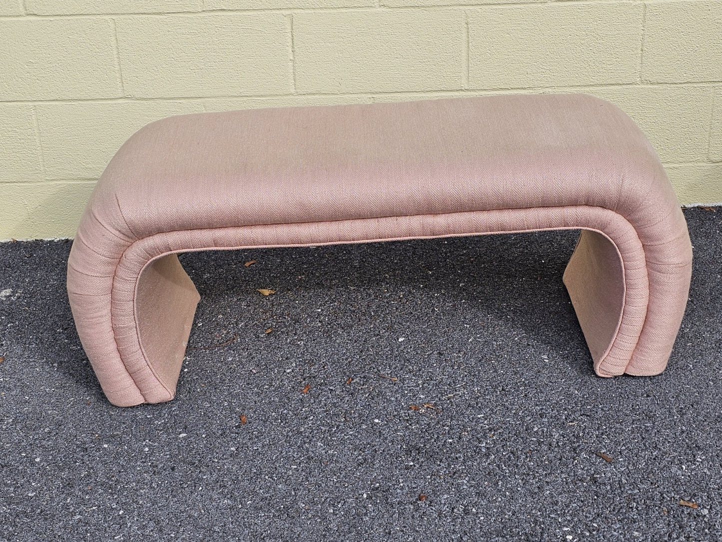 Vtg Post Modern Waterfall Bench By O'Neil? Designer Furniture Soft Pink