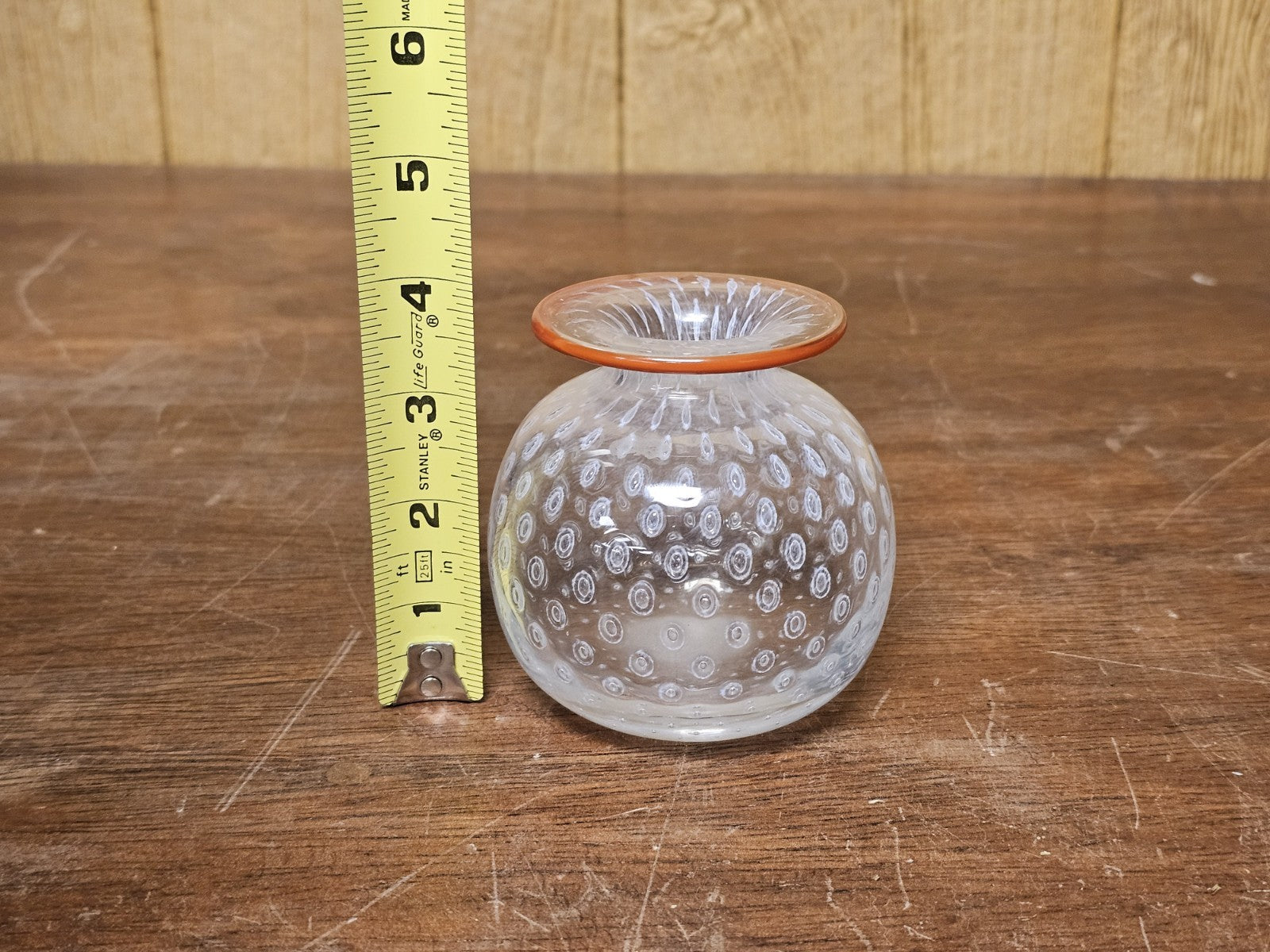 Kosta Boda Signed Bertil Vallien Opalescent Controlled Bubble Vase Pair