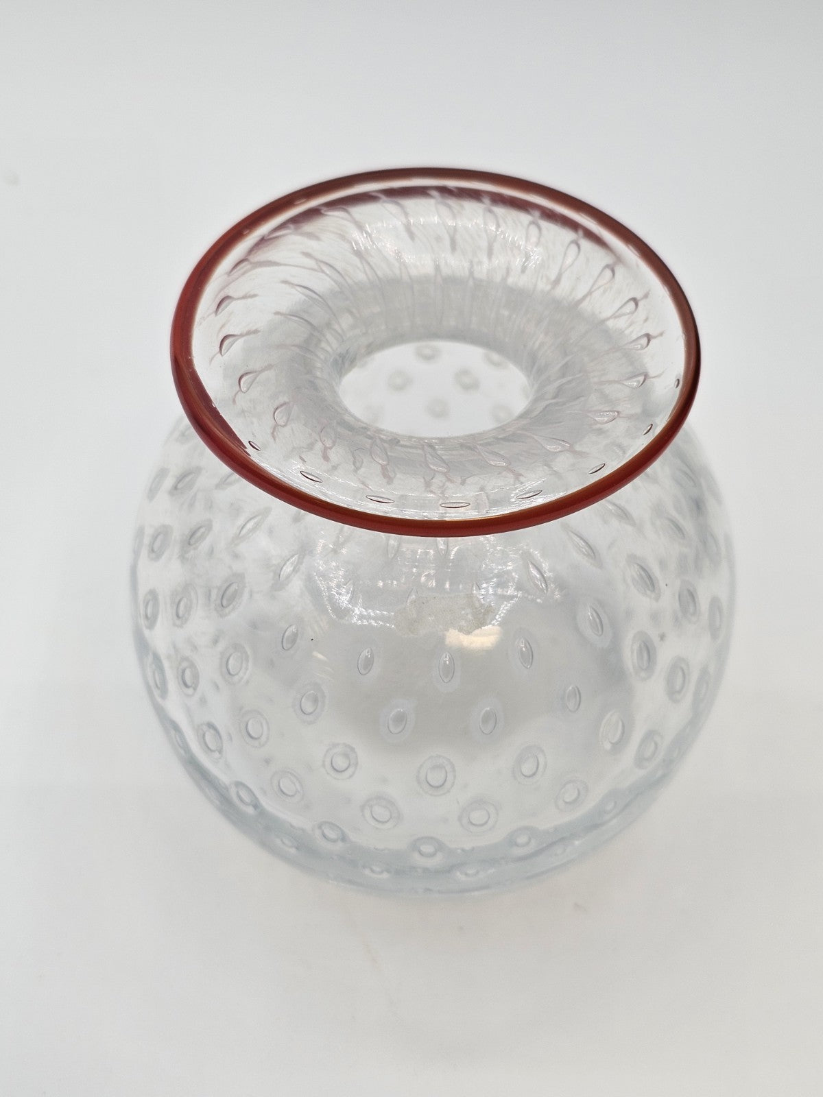 Kosta Boda Signed Bertil Vallien Opalescent Controlled Bubble Vase Pair