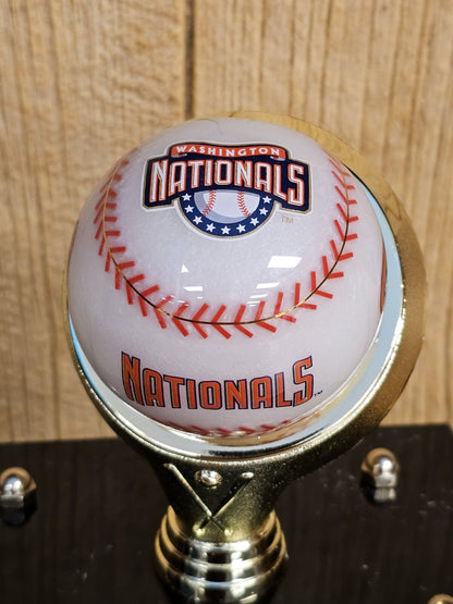 Washington Nationals Acrylic Logo Baseball &Case Great Quality Presentation Ball