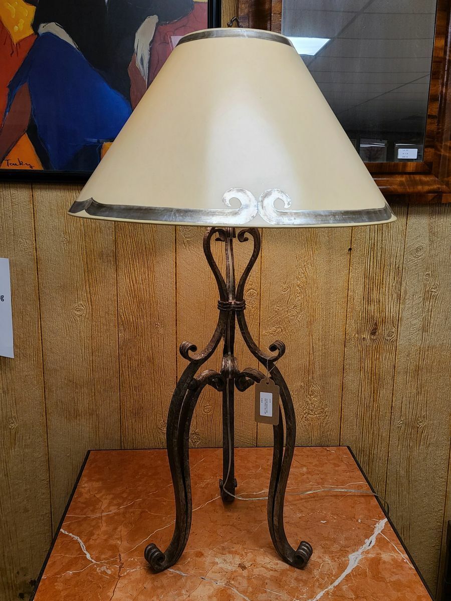 Hand Forged Wrought Iron Table Lamp