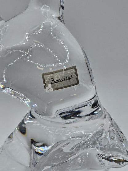 Baccarat Crystal Ice Skater Lady Girl Figurine Sculpture 11.75" Signed France 
