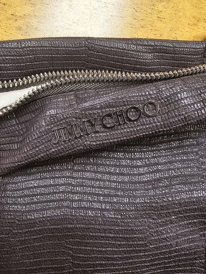 Jimmy Choo Boho Biker Chain Skin Shoulder Bag Handbag 