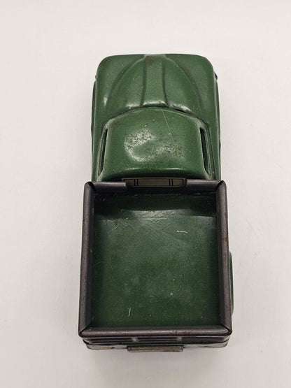 1950's Linemar Tin Friction Farmers Market Truck Green Decent Condition 4 Inch