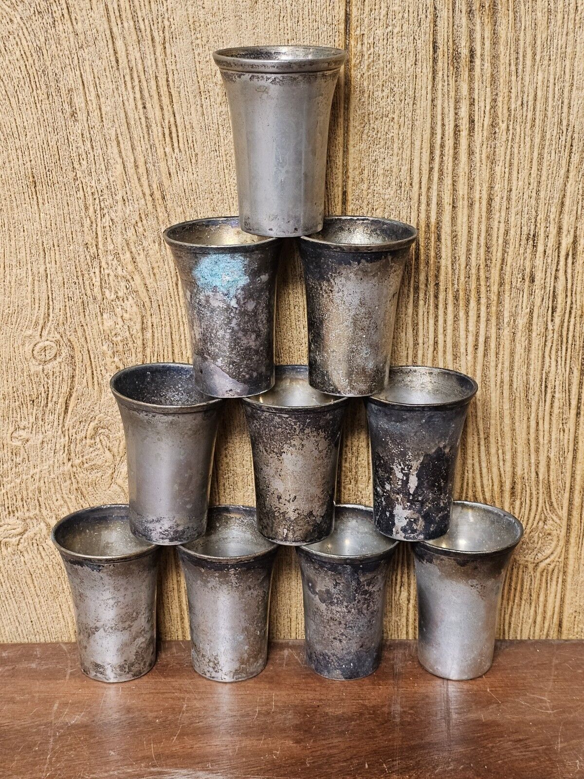 Benedict Indestructo Milkshake Cup Set Of 10 EPNS On Brass From A Store In DC