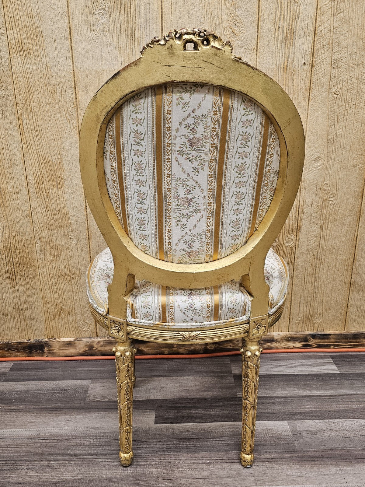 Antique French Louis XVI Style Bedroom Chair Very Ornate