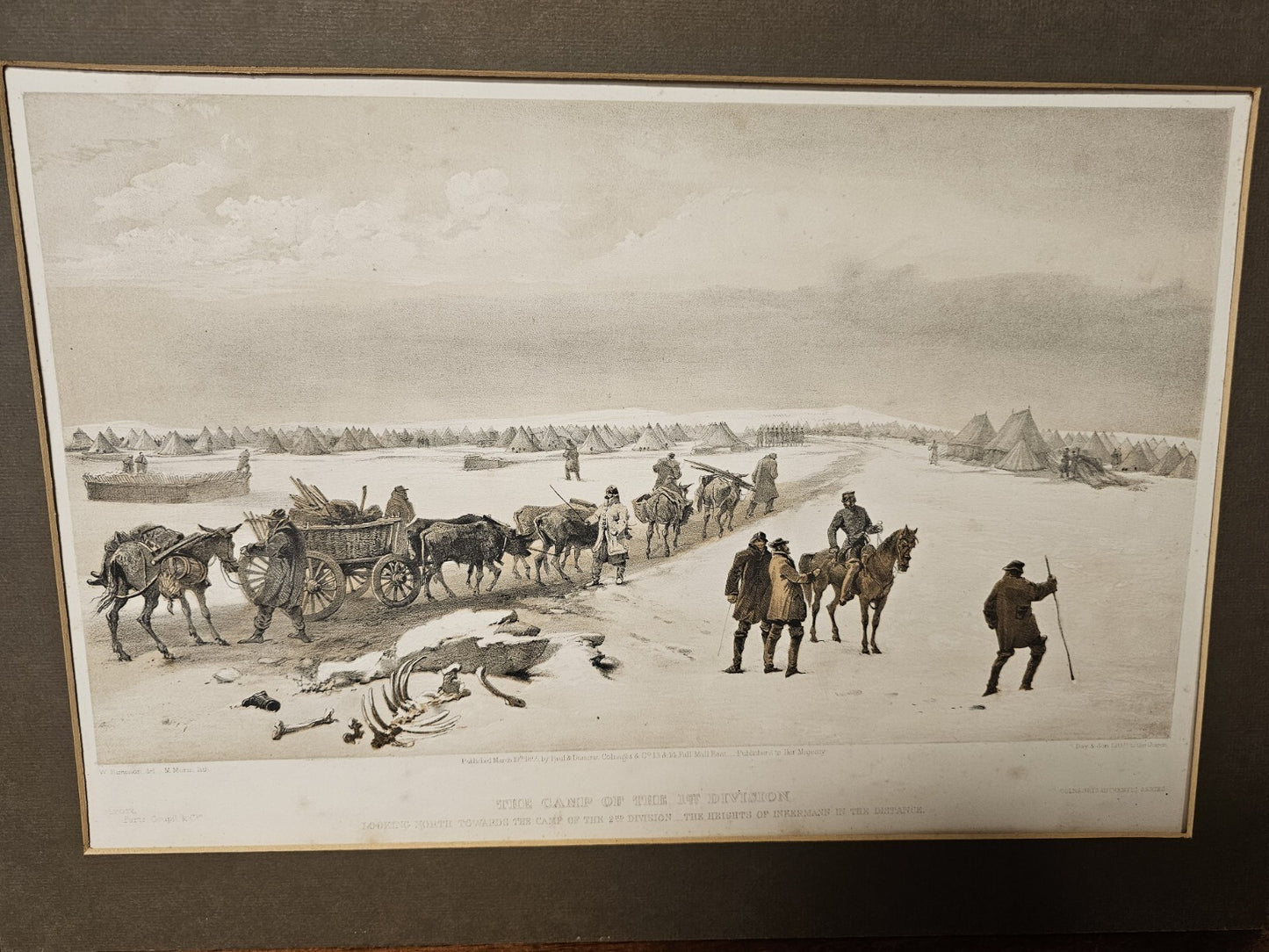 William Simpson 1850s Lithograph Pair Of The Crimean War In The East 