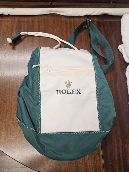 Vintage Rolex Sailers Duffel Bag With 2 Rolex Beach Bathroom Towels 33" X 70"