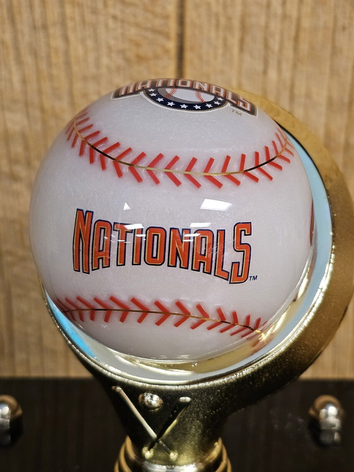 Washington Nationals Acrylic Logo Baseball &Case Great Quality Presentation Ball