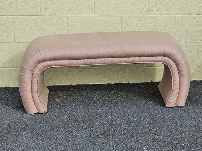 Vtg Post Modern Waterfall Bench By O'Neil? Designer Furniture Soft Pink