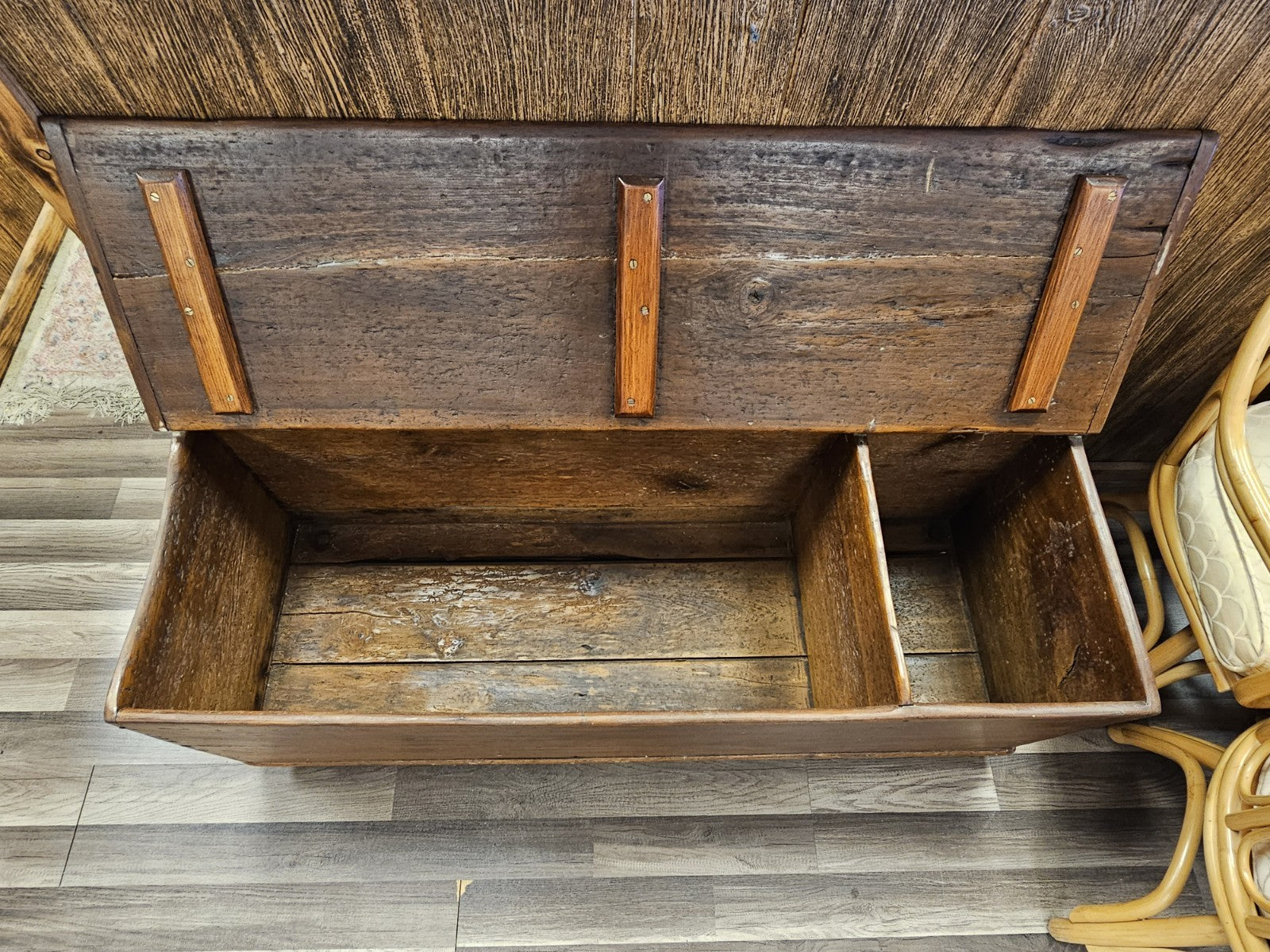 Early American 18th Century? Early 19th Century Farmhouse Pine Blanket Chest