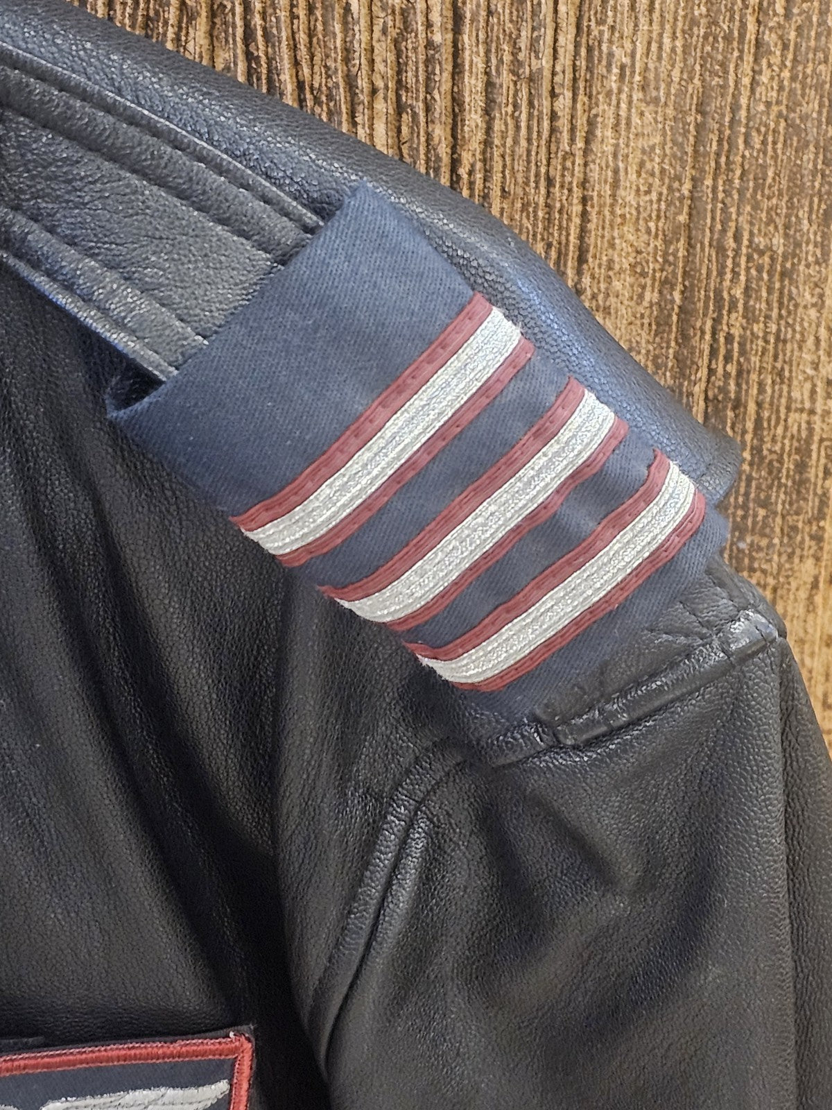 Vtg American Airlines Gibson & Barnes Men's Skyliner Flight Leather Jacket  42R