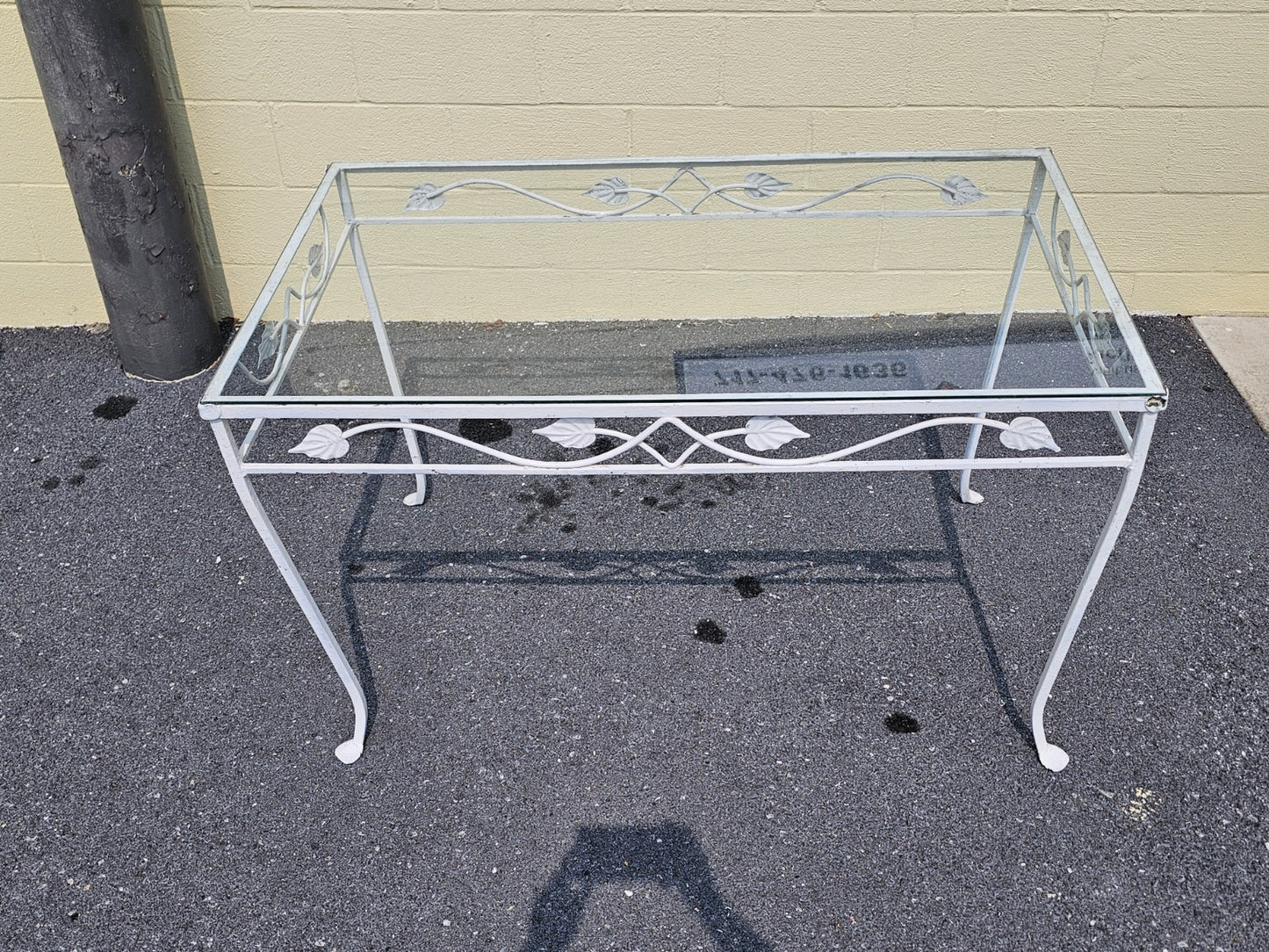 MCM Wrought Iron Salterini? Style Garden Patio Table & 4 Chairs