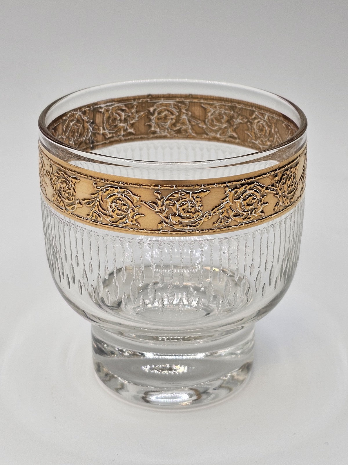 Vtg MCM Culver Gold Rim Tyrol Hollywood Regency Cocktail Pitcher & Glasses