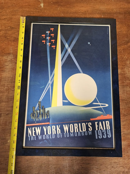Original 1939 New York World's Fair Poster Joseph Binder Frame Measures 15 X 21
