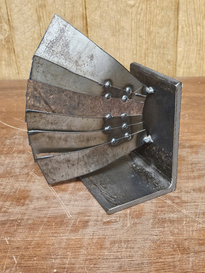 Vtg Handmade Fish Bookends Metal & Steel 16 Inches 7 Pounds