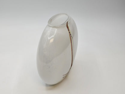 Kosta Boda Swedish Art Glass Rainbow Vase Bertil Vallien Vintage Signed 5.5 In T