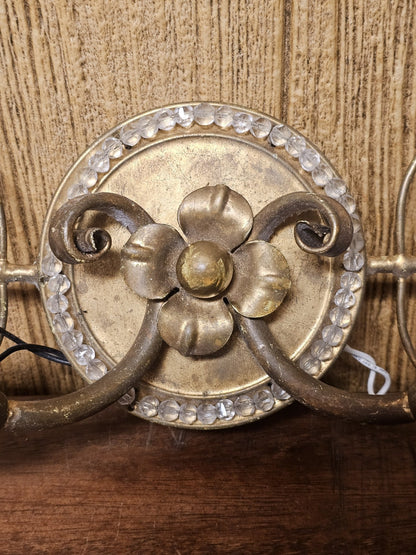 MCM 1960s Hollywood Regency Style Wall Light Lamp By Banci Firenze Decor