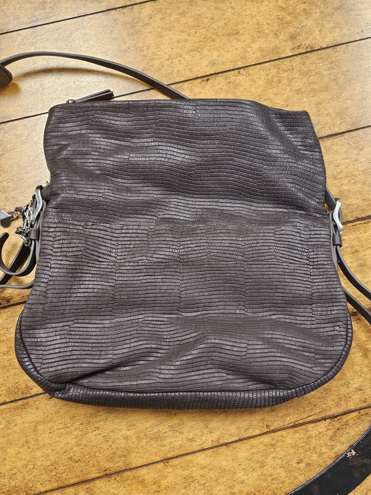 Jimmy Choo Boho Biker Chain Skin Shoulder Bag Handbag 