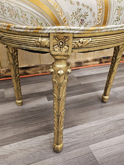 Antique French Louis XVI Style Bedroom Chair Very Ornate
