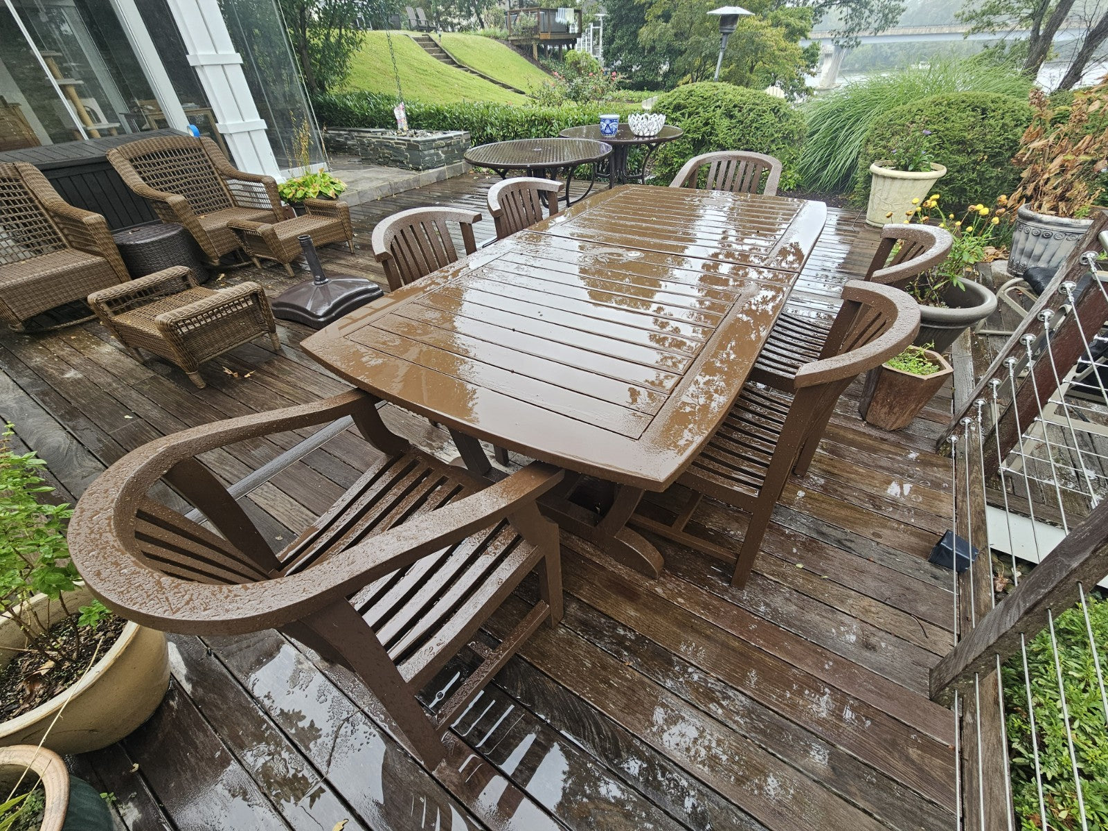 Royal Teak Outdoor Teak Dining Table & 6 Chairs Patio Set Very High Quality 