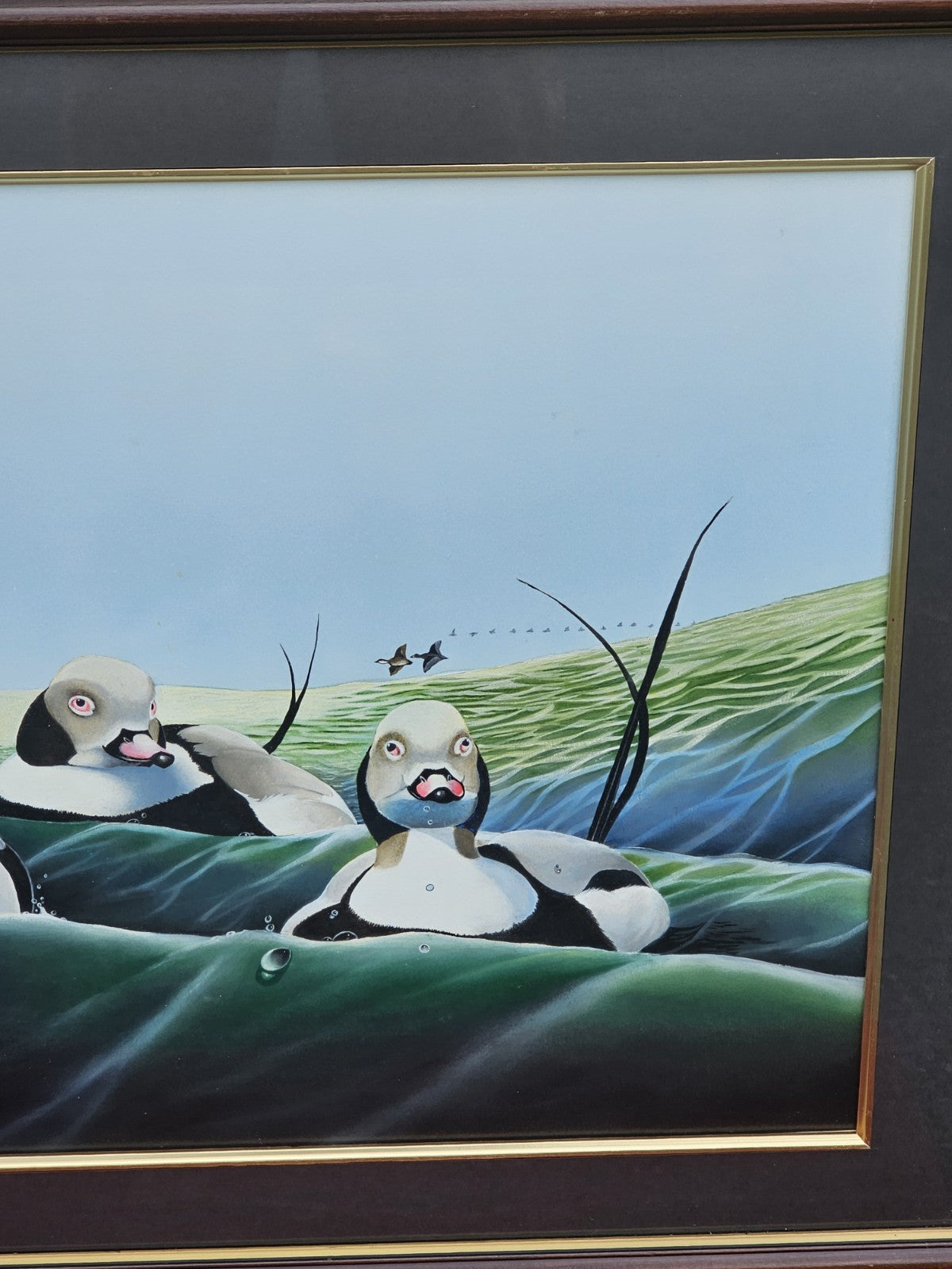 Original Watercolor Painting Of Long Tailed Ducks Chesapeake Bay MD 