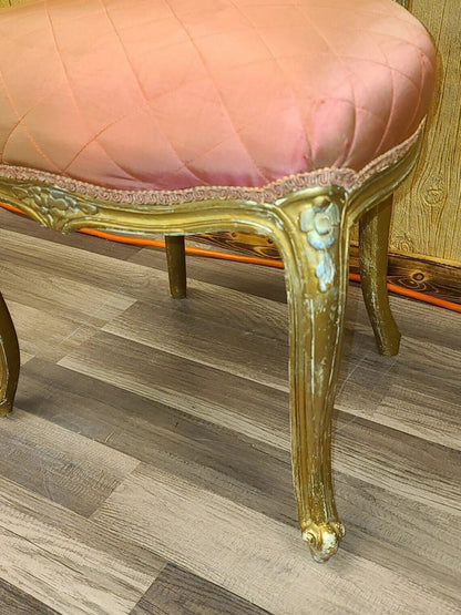 French Style Bedroom Chair with Needlepoint Back Local Pick Up