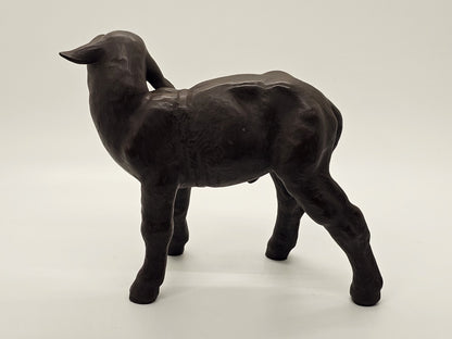 Vtg Meissen Brown Lamb Porcelain Figurine 5.25 Inch Tall Stamped