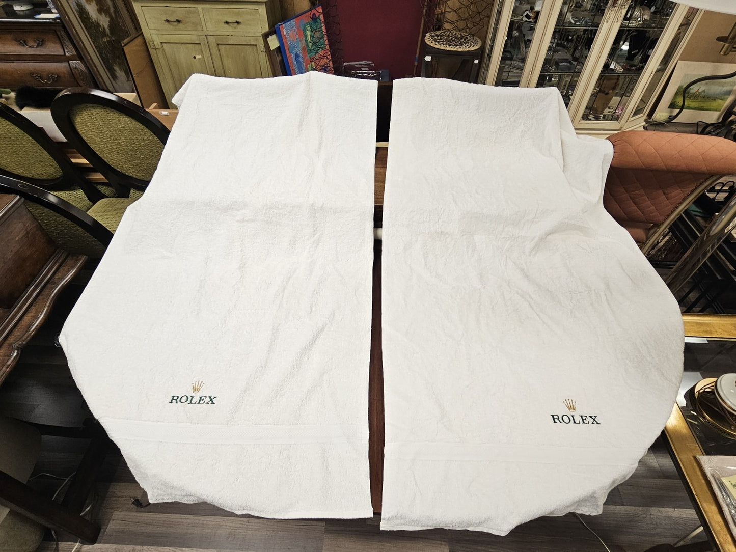 Vintage Rolex Sailers Duffel Bag With 2 Rolex Beach Bathroom Towels 33" X 70"