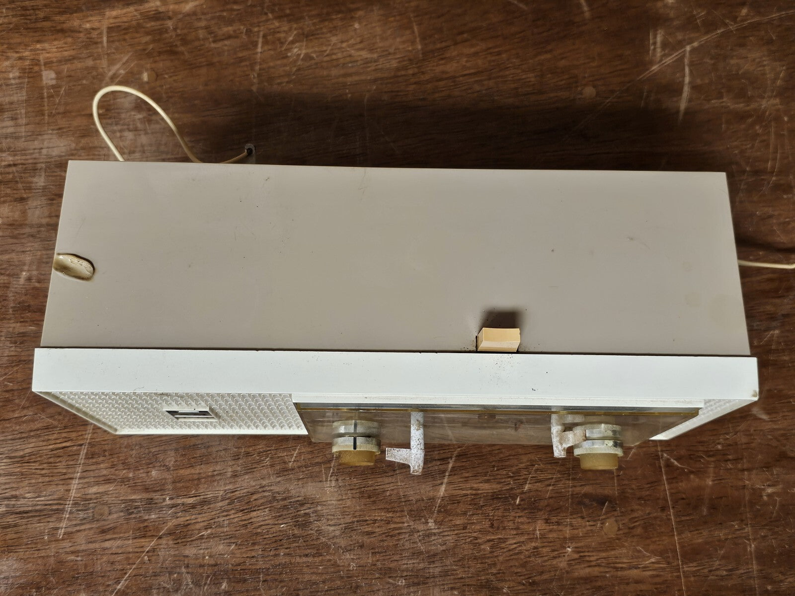Vtg MCM Philco Clock Radio Model L799 In Working Order