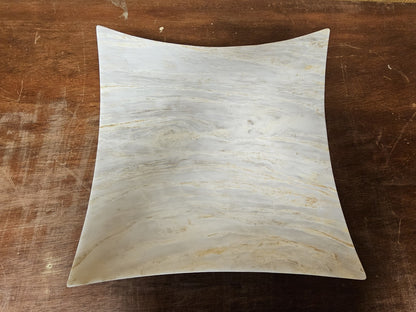 Post Modern Maitland-Smith Large Carved Marble? Centerpiece Dish Bowl