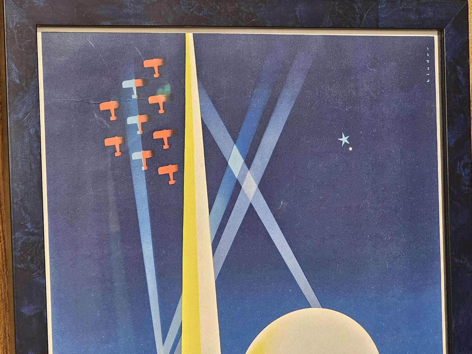 Original 1939 New York World's Fair Poster Joseph Binder Frame Measures 15 X 21
