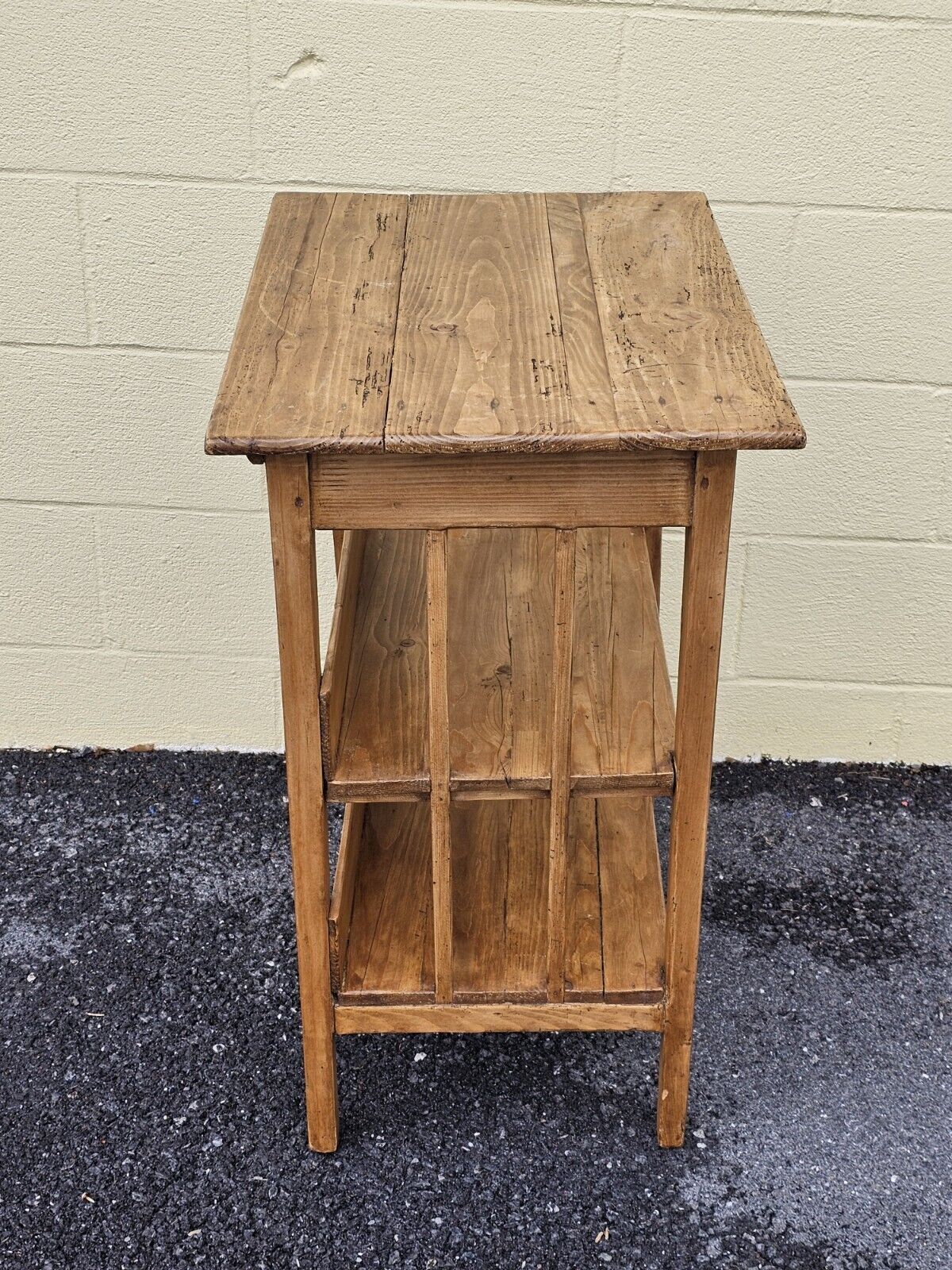 Reproduction Wormy Pine Side Table Accent Night Stand By Great British Pine Mine