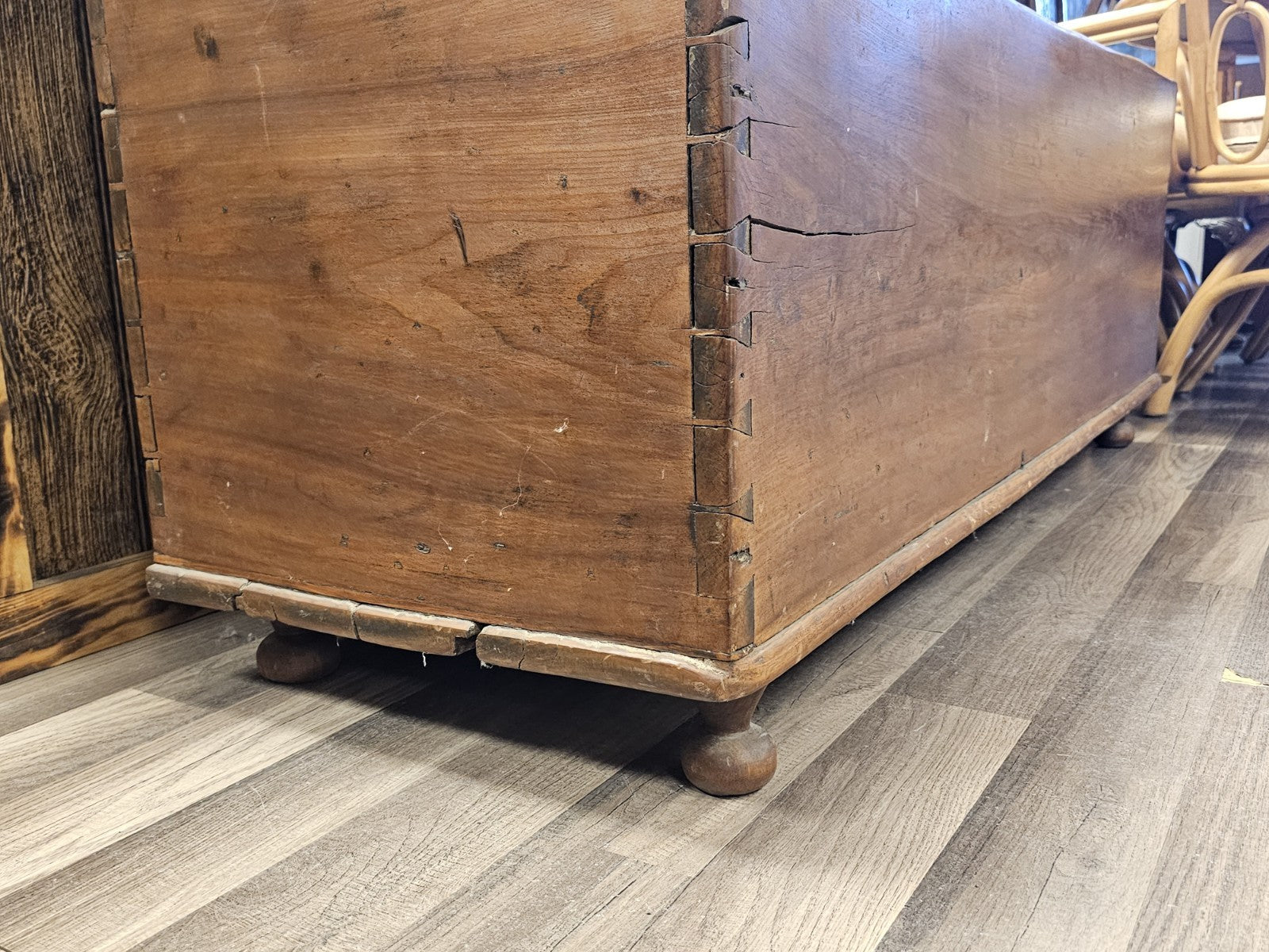 Early American 18th Century? Early 19th Century Farmhouse Pine Blanket Chest