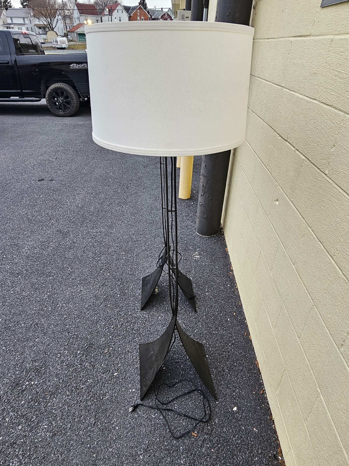 Hubbardton Forged Iron Contemporary Stasis Floor Lamp Pair 63 In Tall