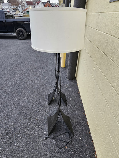 Hubbardton Forged Iron Contemporary Stasis Floor Lamp Pair 63 In Tall
